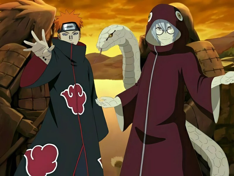 Kabuto trong hình dạng Sage Mode, sánh vai cùng Pain